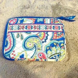Vera Bradley Marina Paisley Tablet Case Quilted Protection 2013  9” VGUC